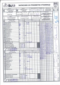 Zapisnik Vojvodina-Partizan