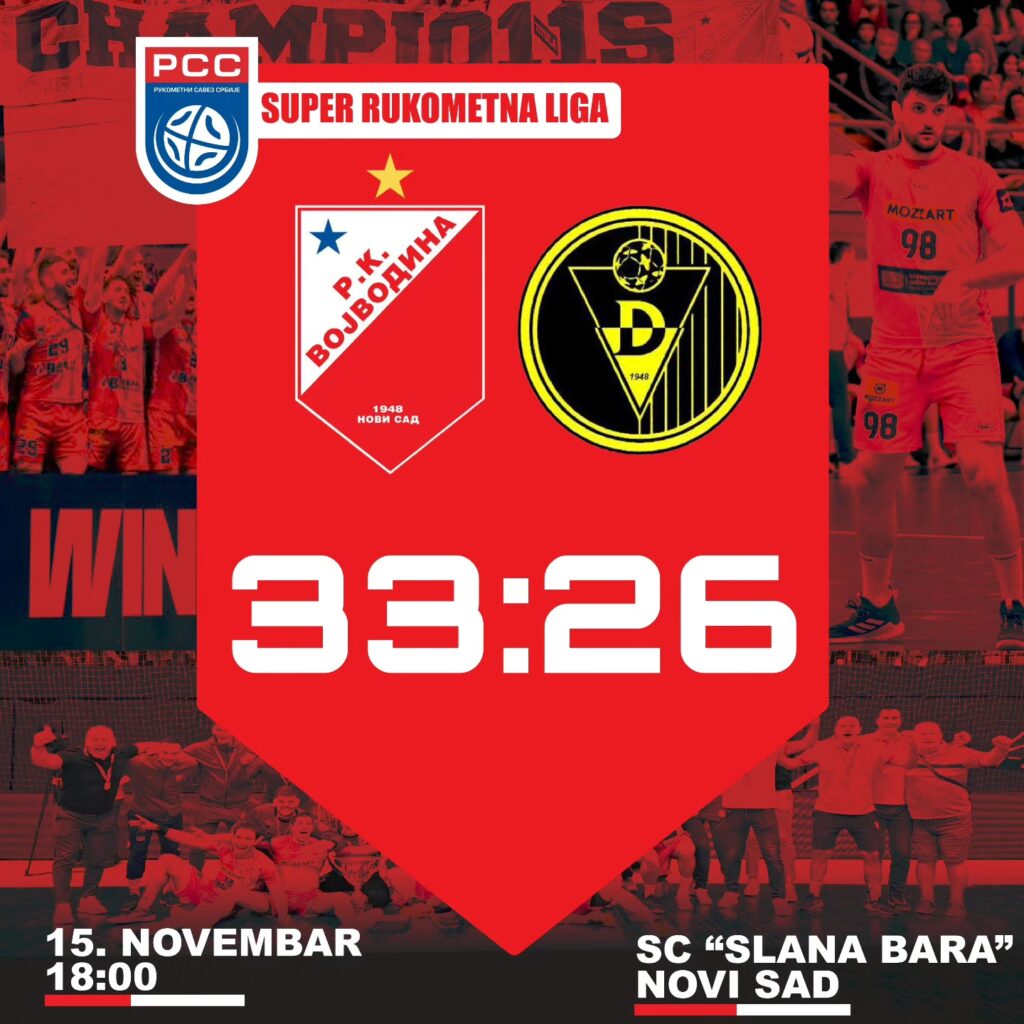 SRL: Vojvodina – Dinamo 33:26