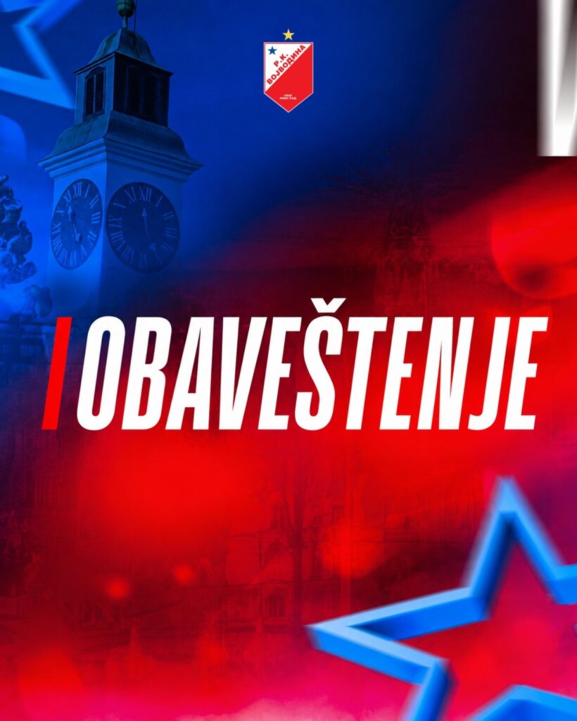 Otkazana utakmica Vojvodina – Budva
